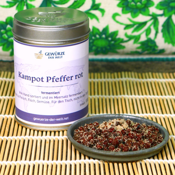 Fermentierter Kampot-Pfeffer rot