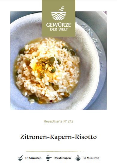 Rezeptkarte N°242 Zitronen-Kapern-Risotto