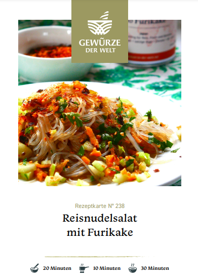 Rezeptkarte N°238 Reisnudelsalat mit Furikake